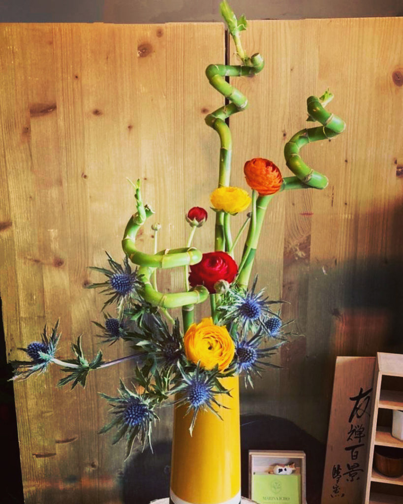 Flower arrangement for the first week of February at Le Sushi-bar