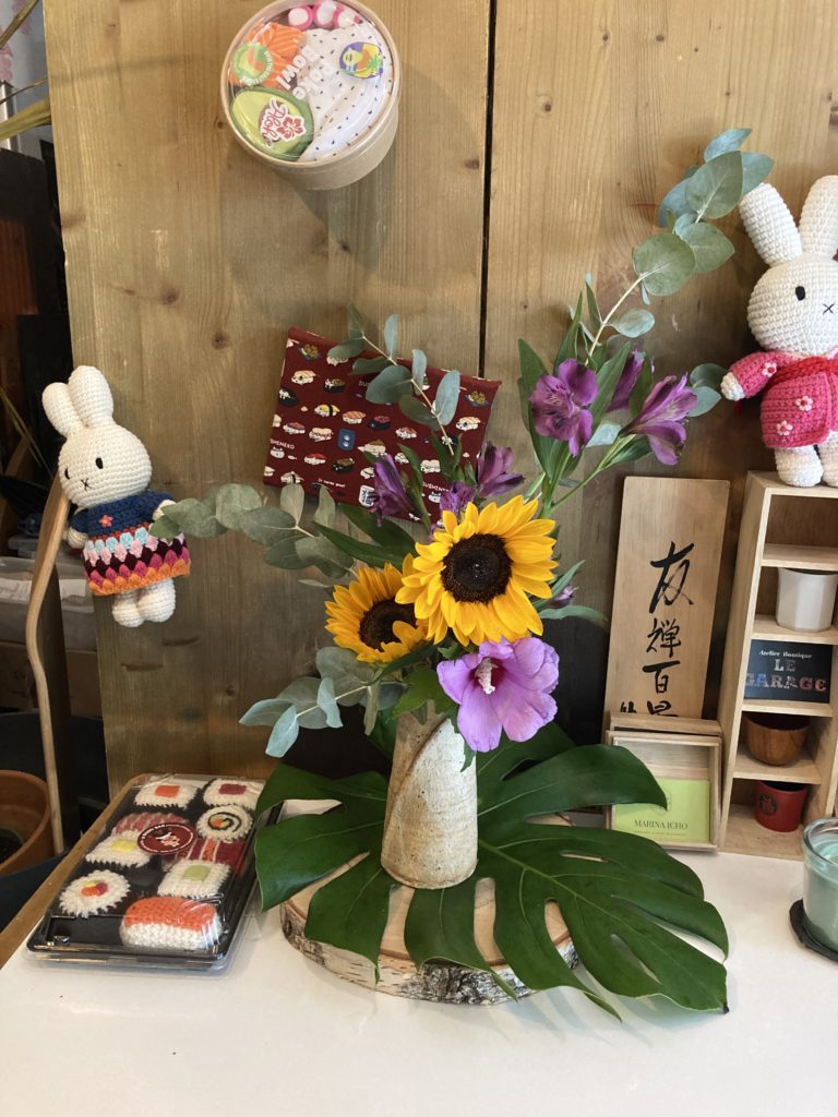 Flower arrangement for the fifth week @Sushi-bar