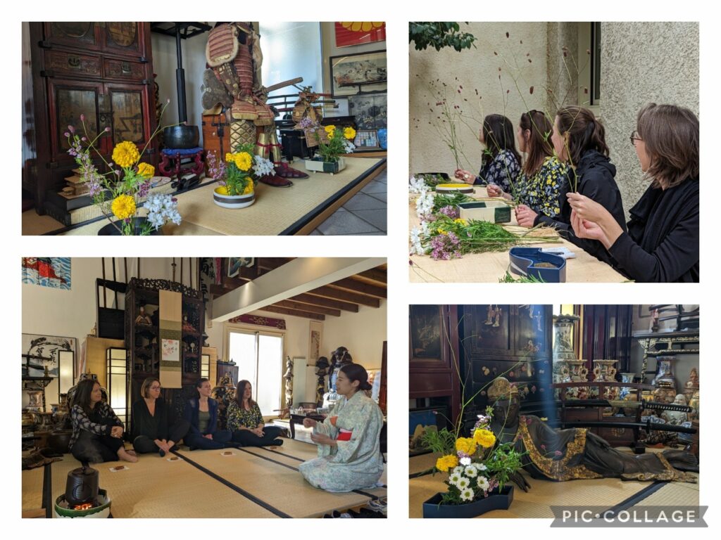 Ikebana et cérémonie du thé au musée japonais