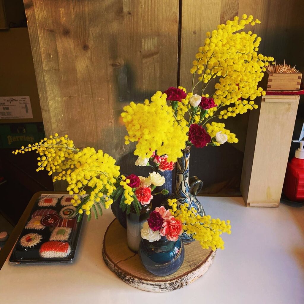 Flower arrangement on Jan 10 @Sushi-bar