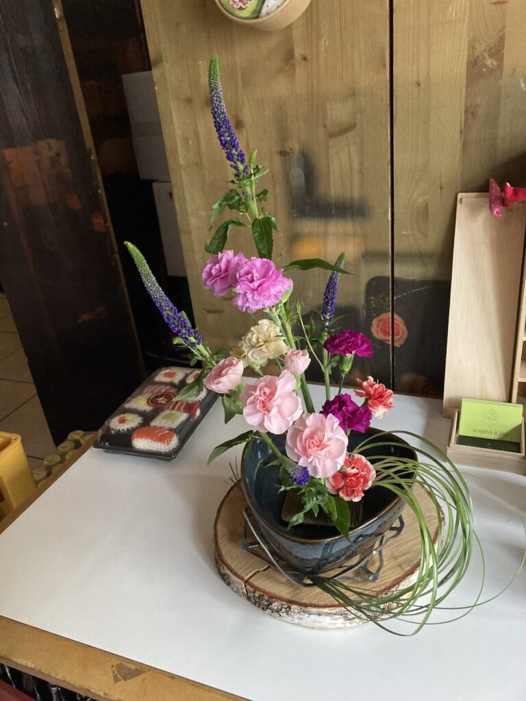 L’ikebana au Sushi bar le 17 janvier