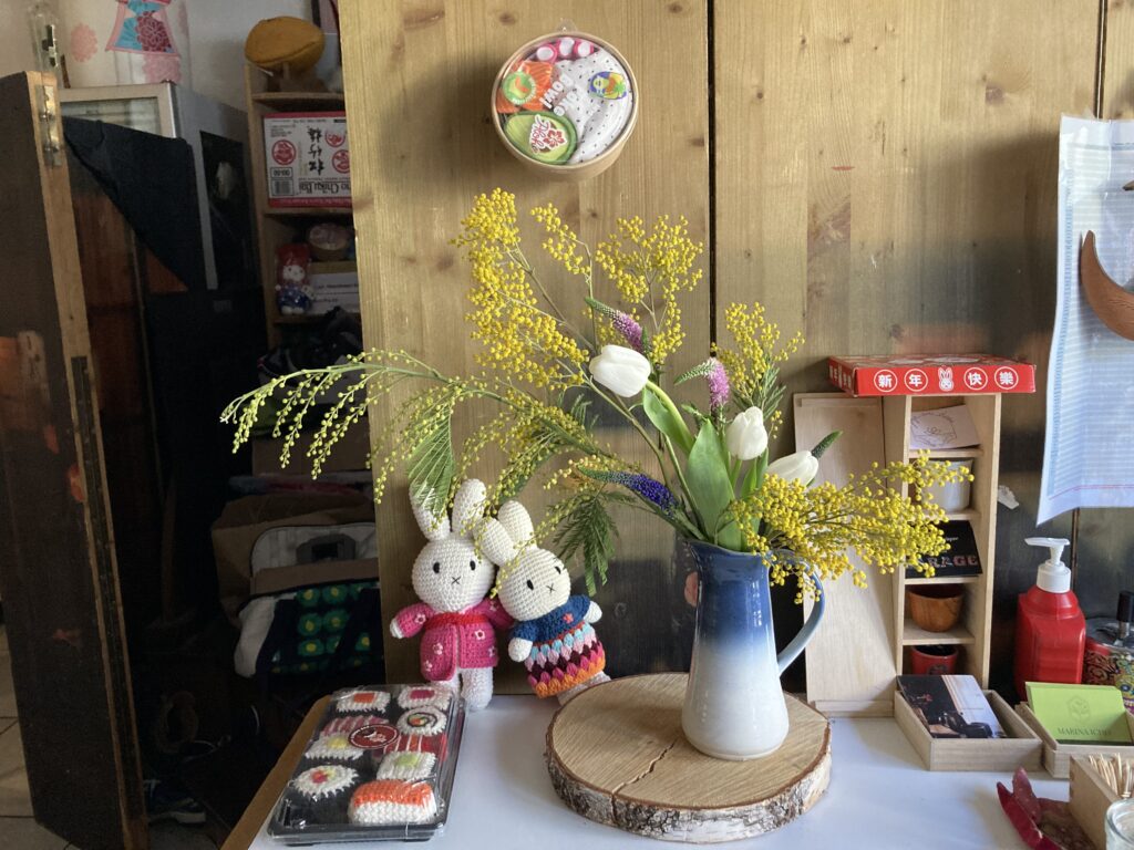 Flower arrangement @Sushi-bar on Jan 31st
