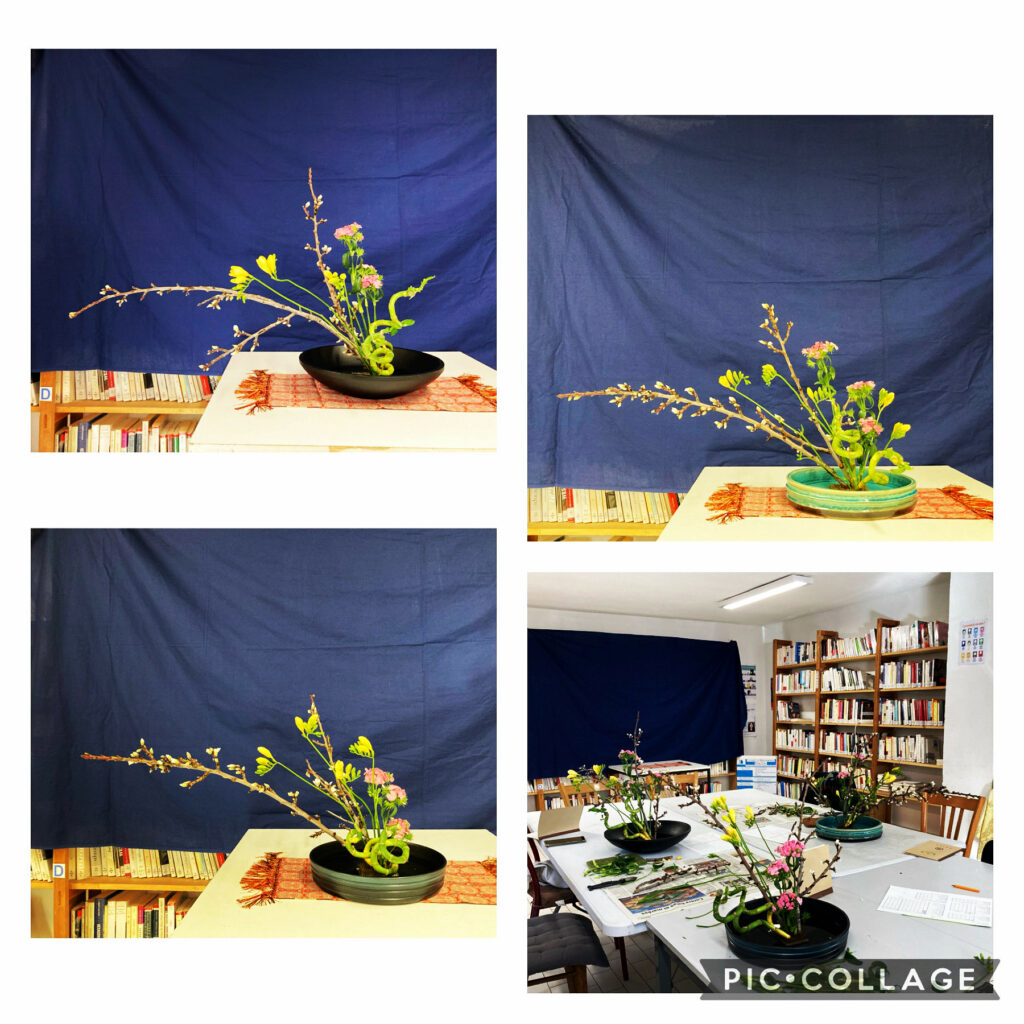 Ikebana lesson on Feb 18