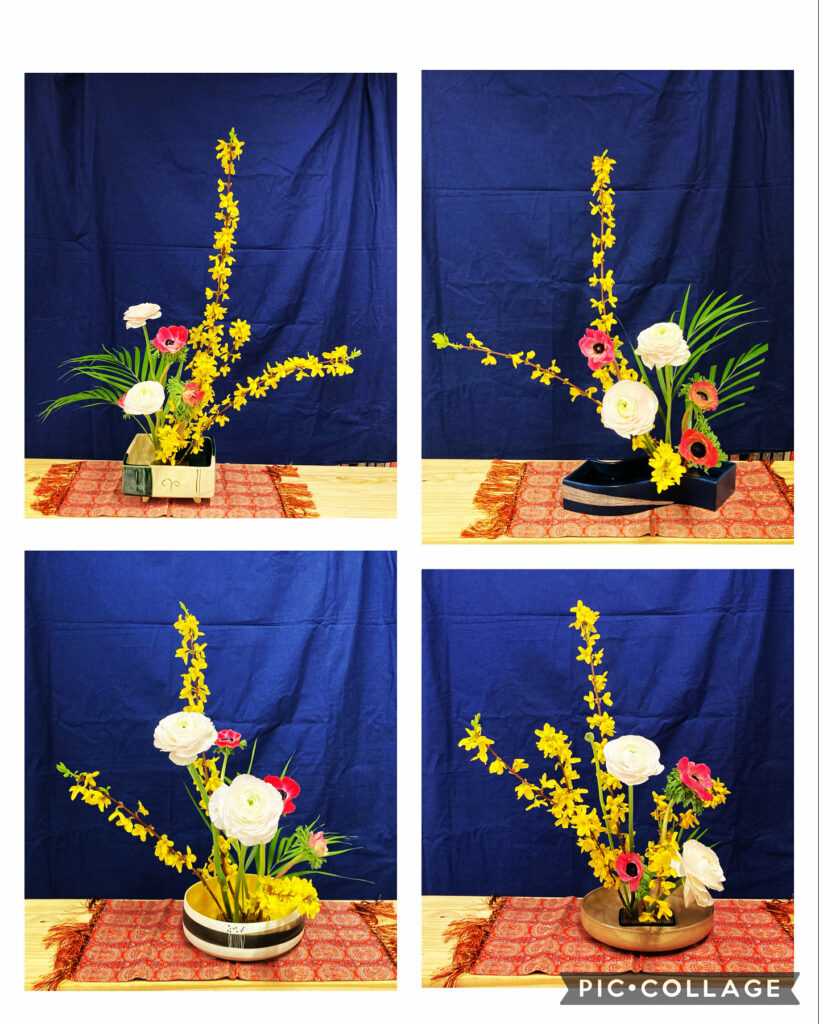 Ikebana lesson on March 18