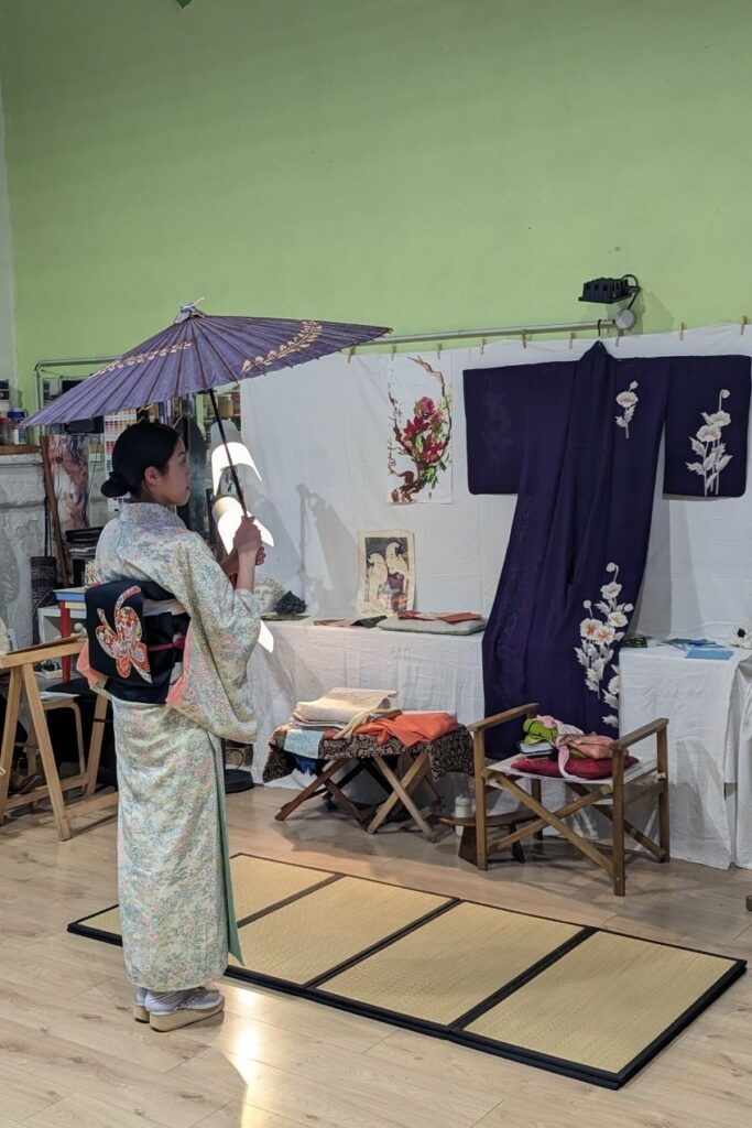 Kimono lecture at Atelier du Singe Vert