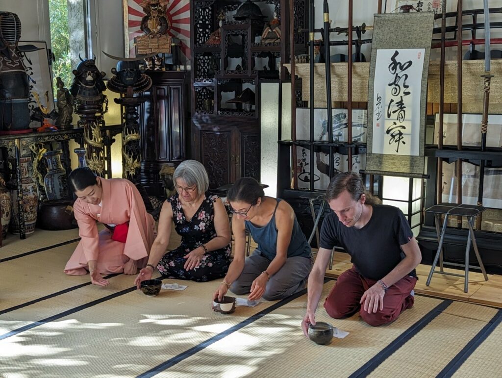 Cérémonie du thé au musée japonais