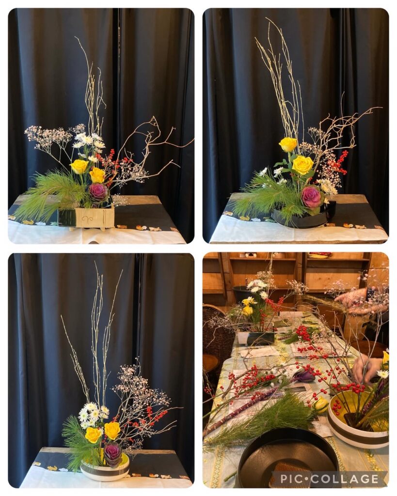 Ikebana lesson on Dec 9