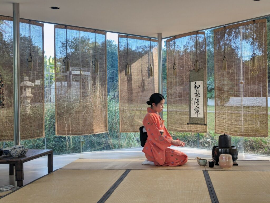 Tea ceremony at the Museum of Asian arts in Nice