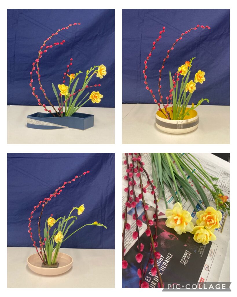 Ikebana lesson on March 15