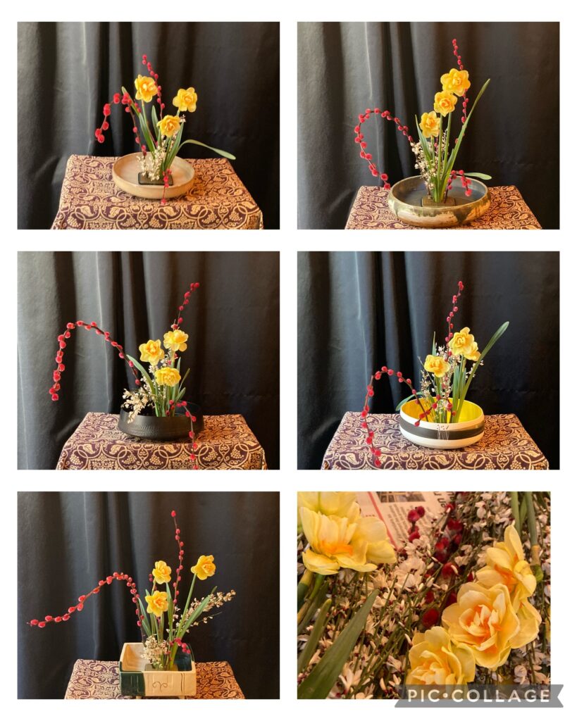 Ikebana lesson on March 16